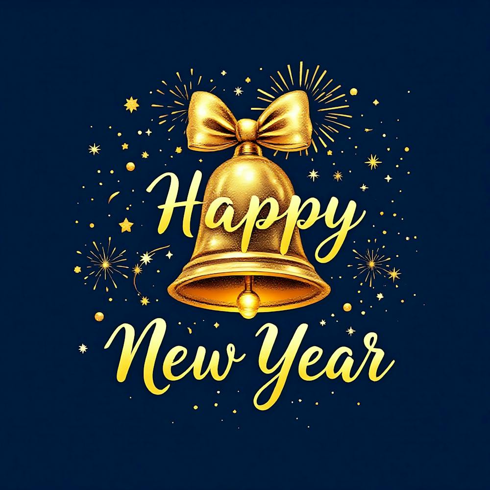 Happy New Year Greeting Card