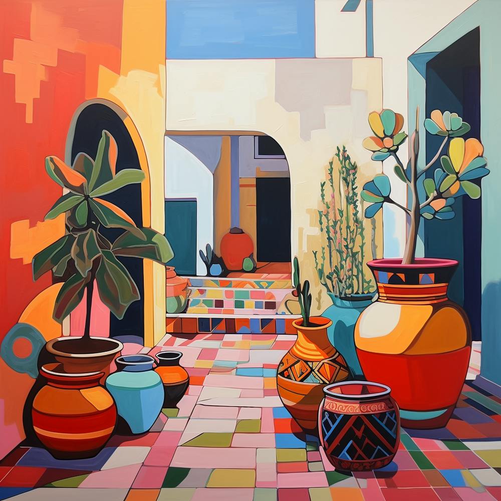 Moroccan Pots And Archways
