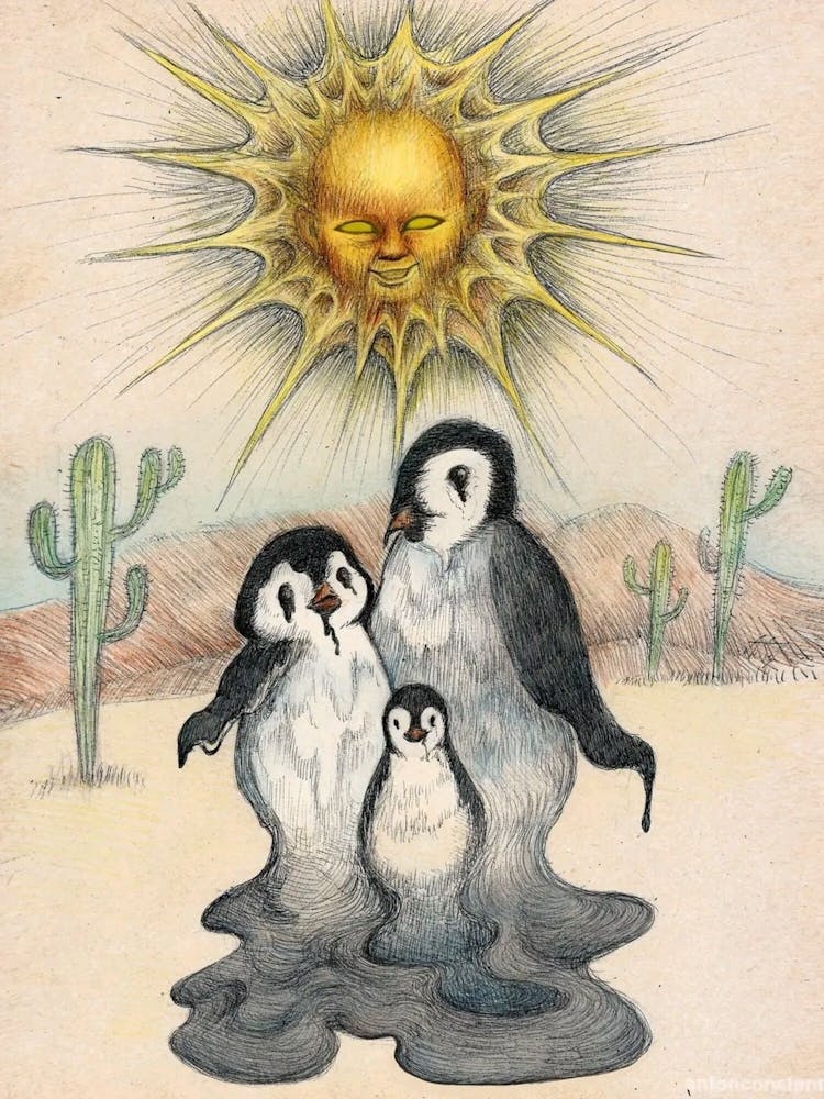 Penguins In The Desert