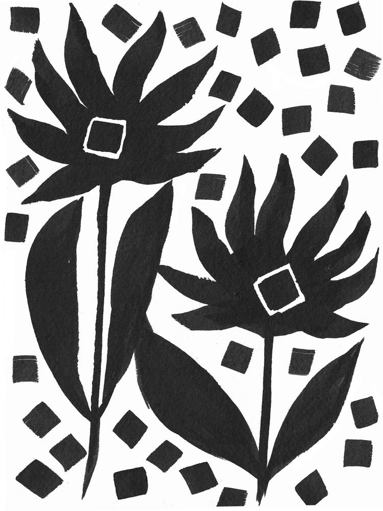 Monochrome Floral 2 of 2