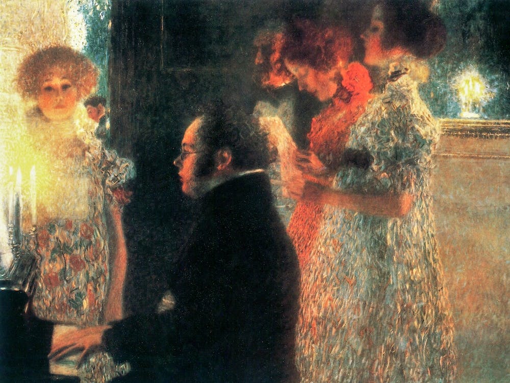 Schubert At The Piano II, Gustav Klimt