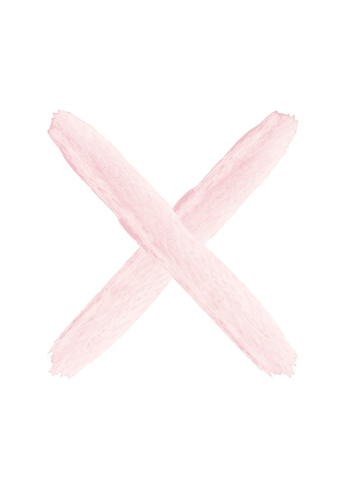 Blush Pink X