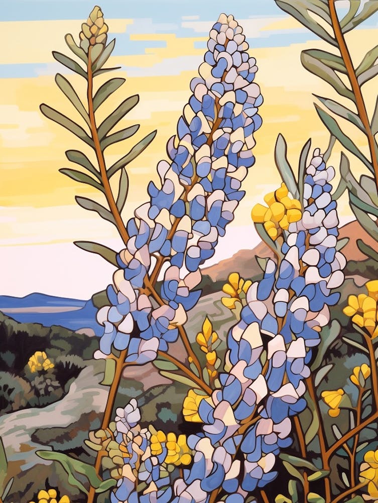 Bluebonnet 2 Flower Painting
