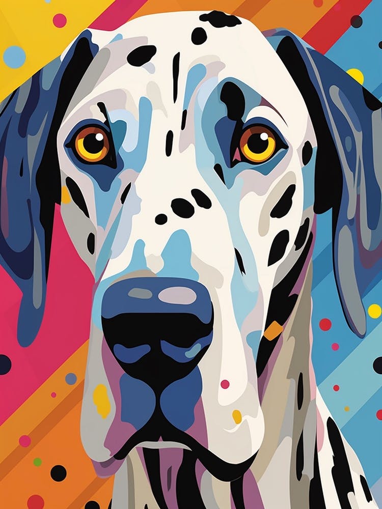 Pop Art Harlequin Great Dane 3