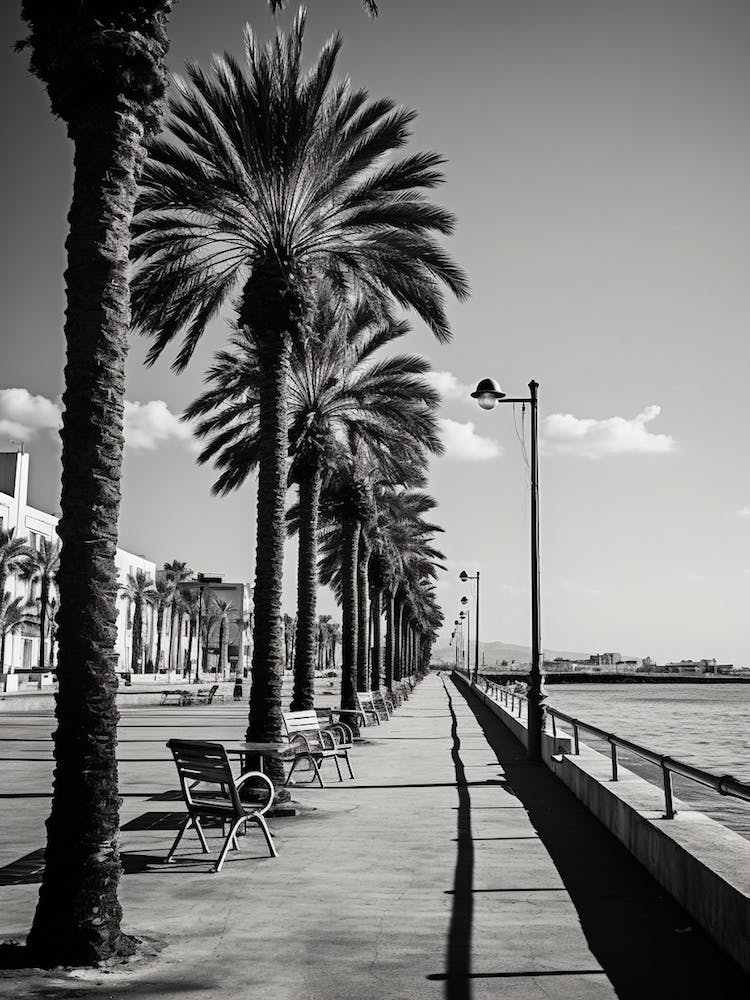 Limassol, Cyprus, Mediterranean Black And White Photography Analogue 3