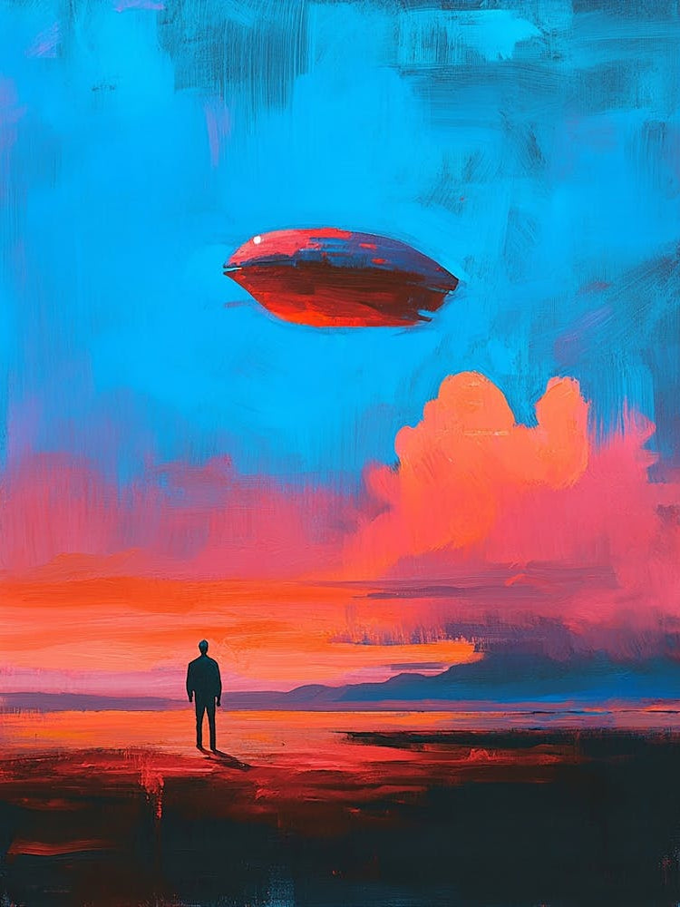 UFO in the sky
