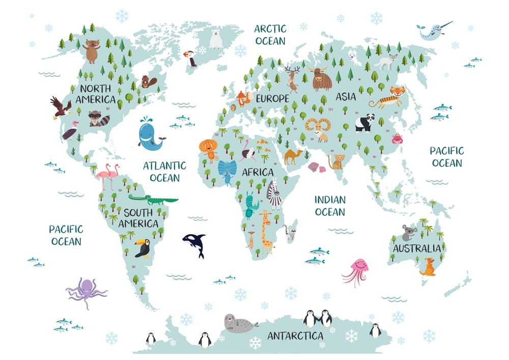Animal World Map