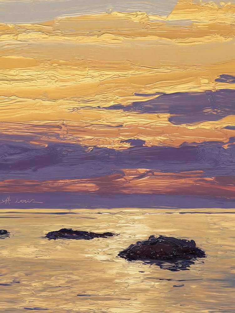 Sunset Over The Ocean 7