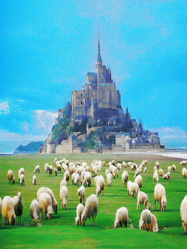 France, Normandy, Mont Saint Michel
