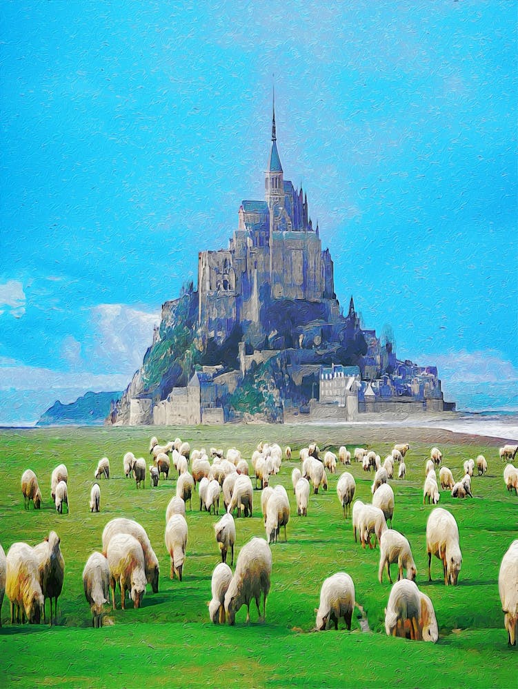 France, Normandy, Mont Saint Michel