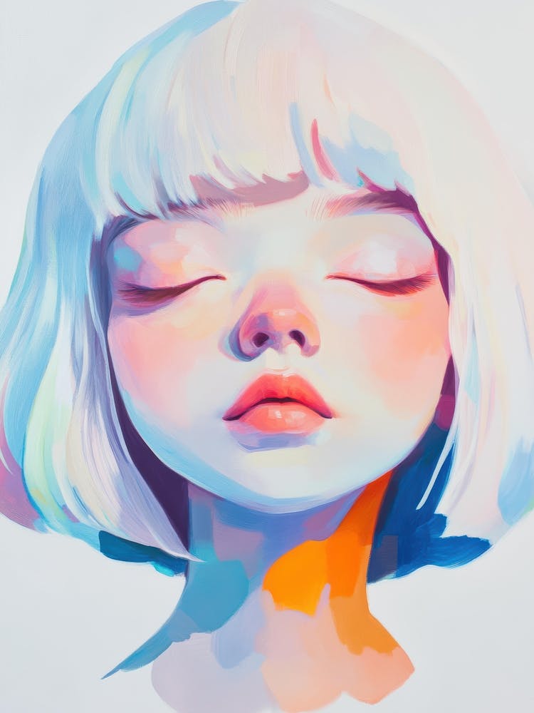 Girl With Colorful Hair 7