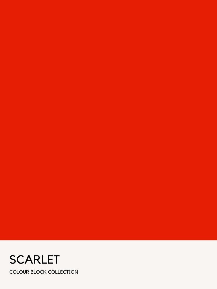 Scarlet Colour Block Poster
