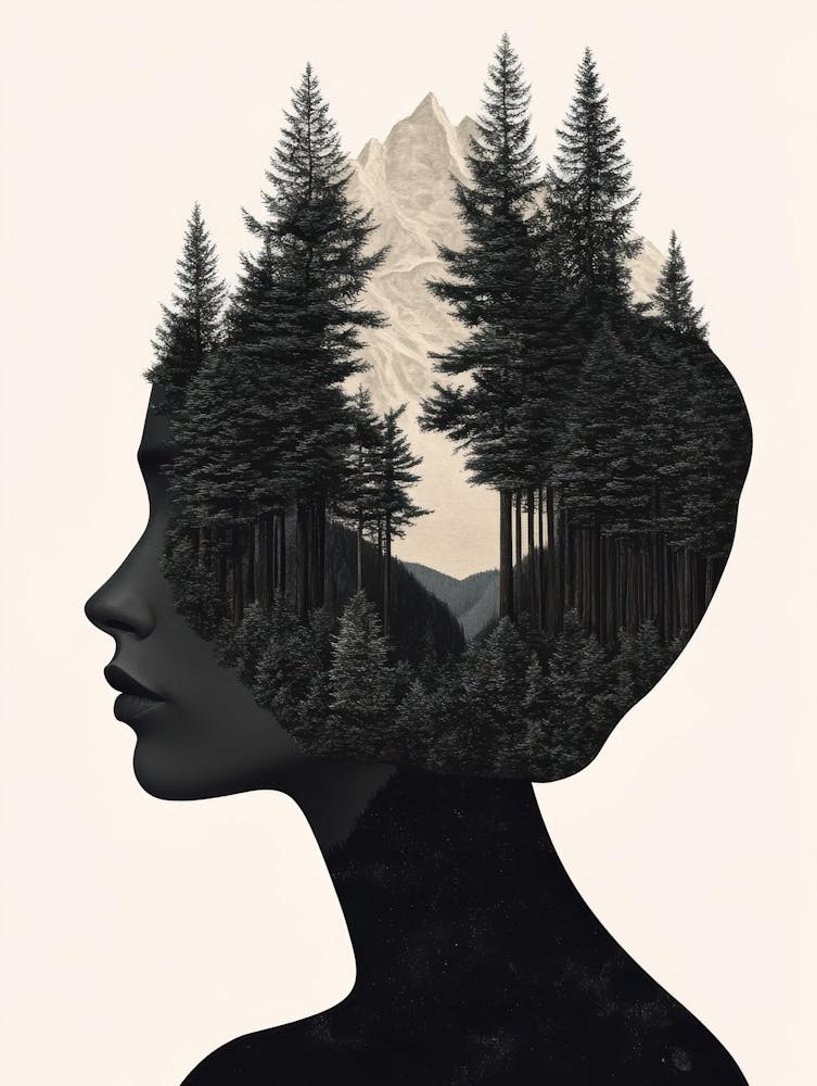 Silhouette Of A Woman 98