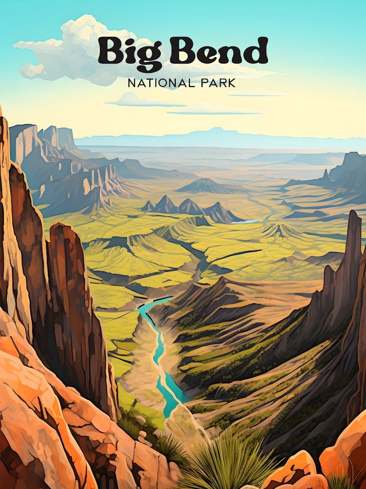 Big Bend National Park Texas Berge Reisekunst