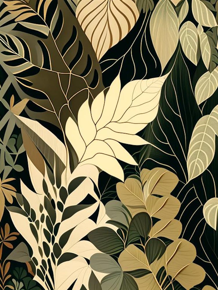 Leaf Pattern Rousseau Inspired 4