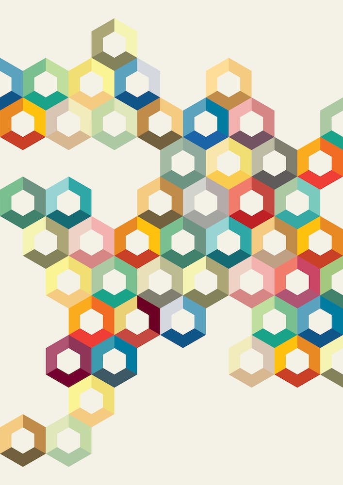 Colourful Honeycomb