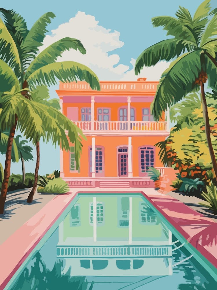 Barbados Mansion With A Pool 0