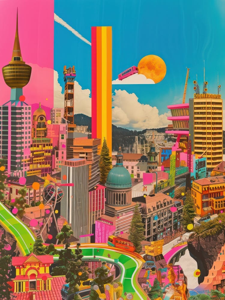 Sweden   Retro Collage Style 3