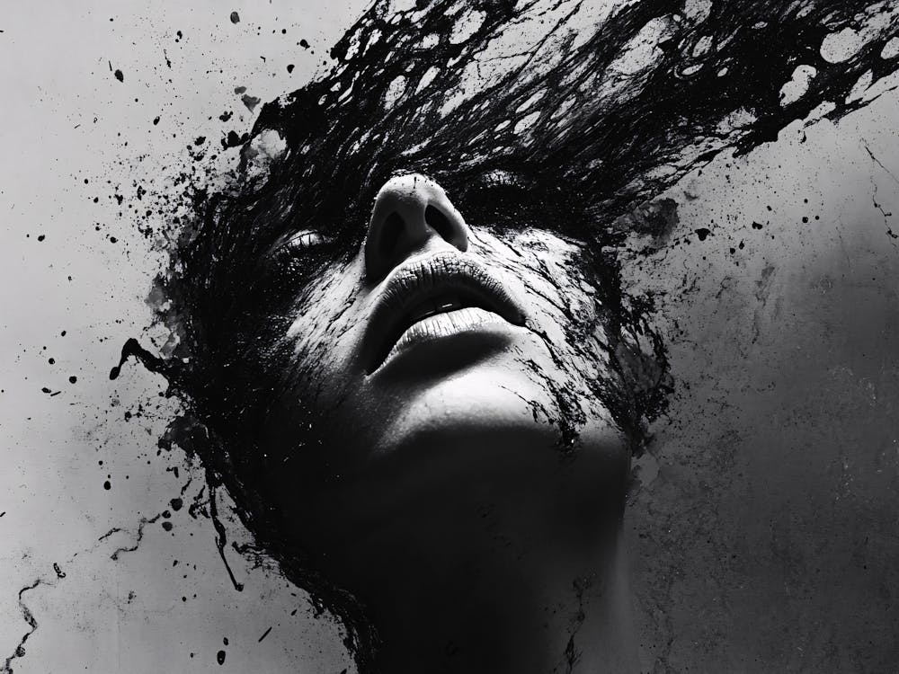 Headshot Splatter Painting 5