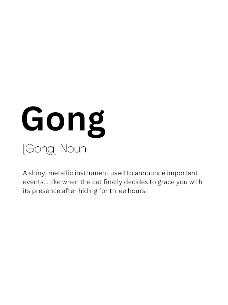 Gong Définition Signification 1