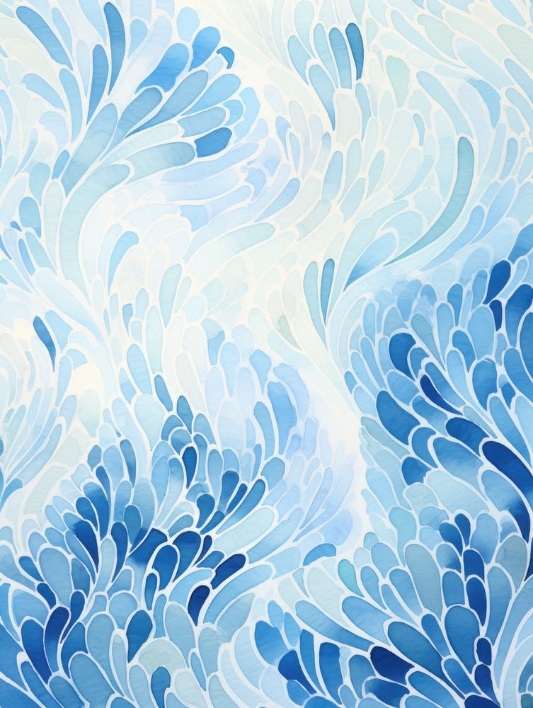 Blue Watercolor Painting