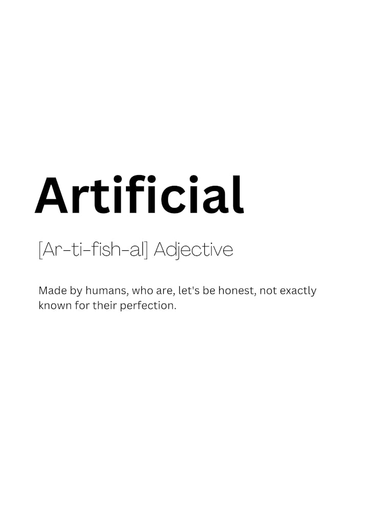 Artificial Definition Meaning