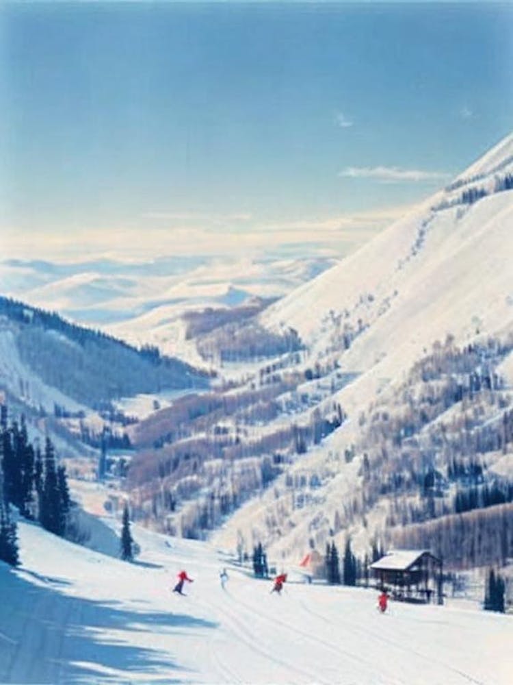 Beaver Creek, Usa Vintage Skiing Poster