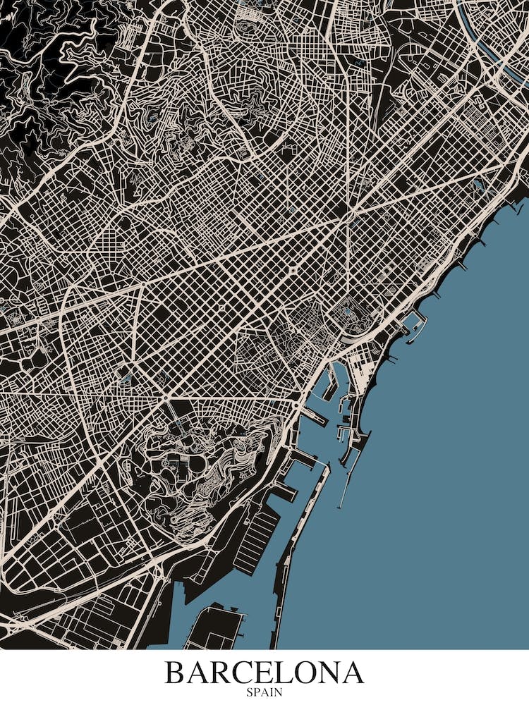 Barcelona Black Blue