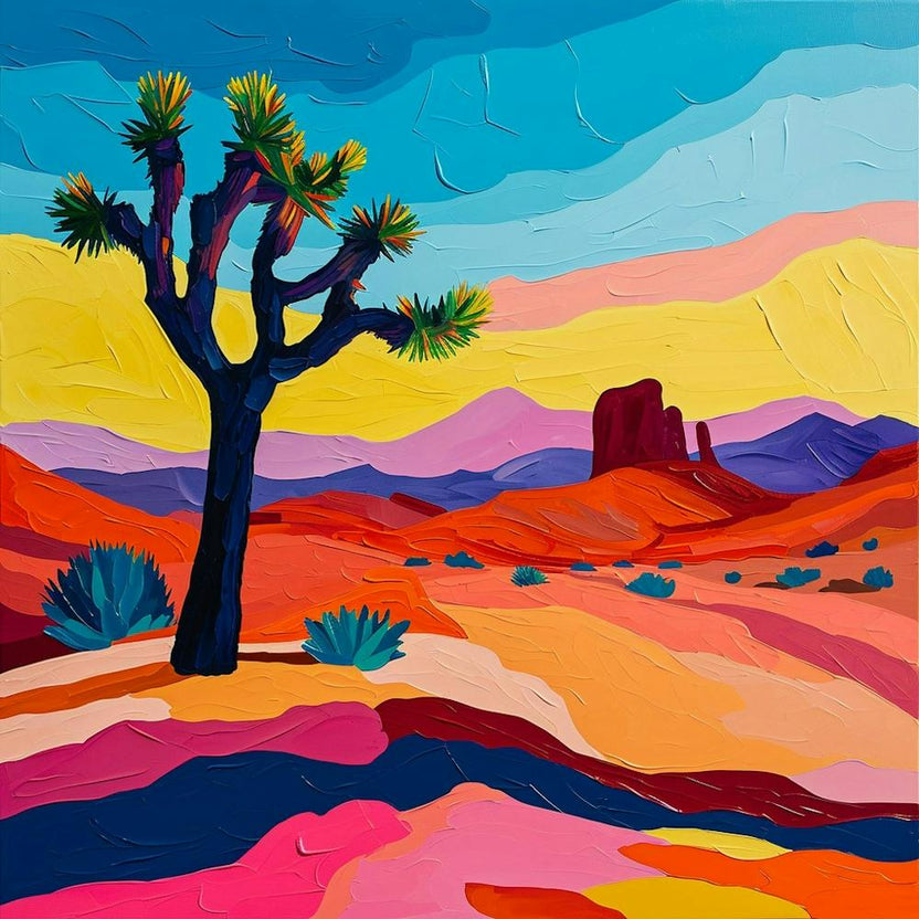 Colourful Abstract Joshua Tree National Park Usa 4