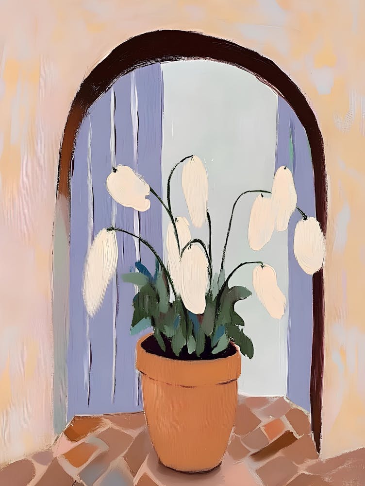 Snowdrops In A Pot