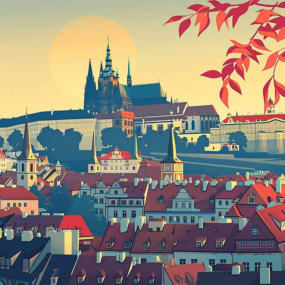 A Prague Castle In Prague Vector Design Illustra 1720028526 4