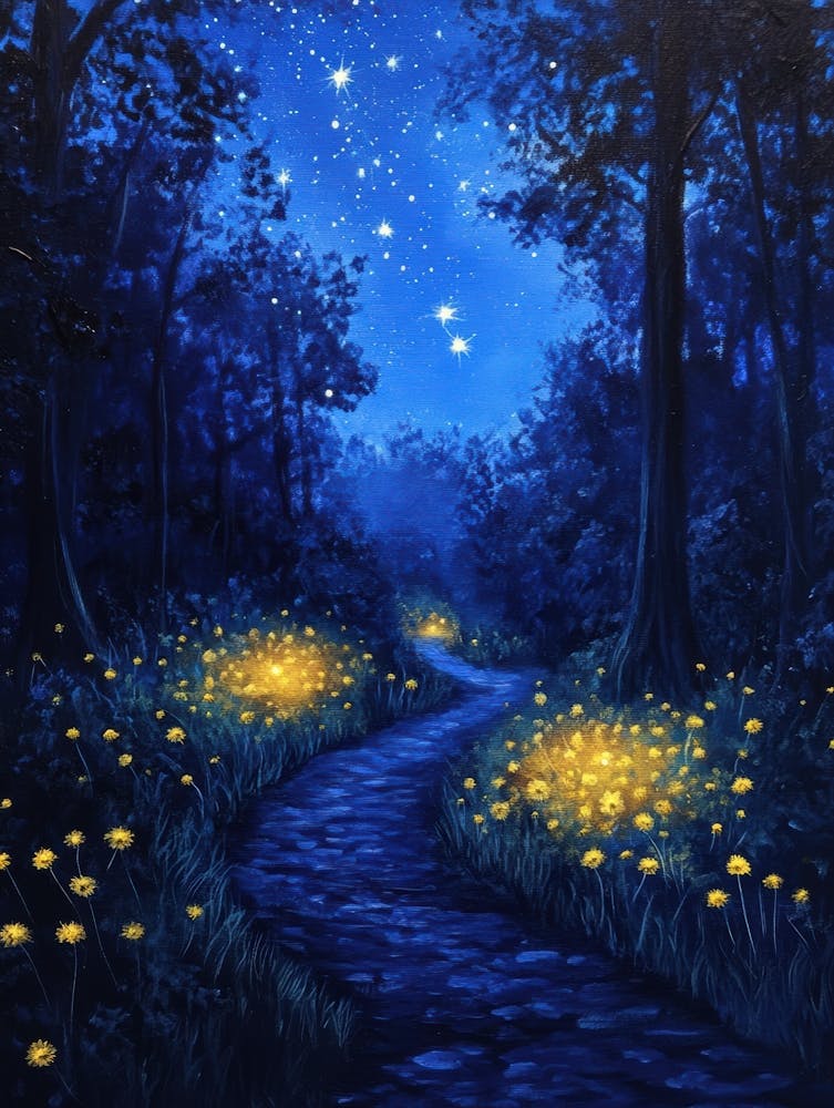 Dandelions At Night 2