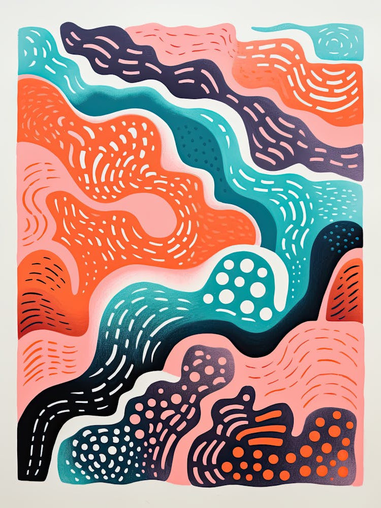 Celestial Pulse Surreal Cosmic Biomorphism