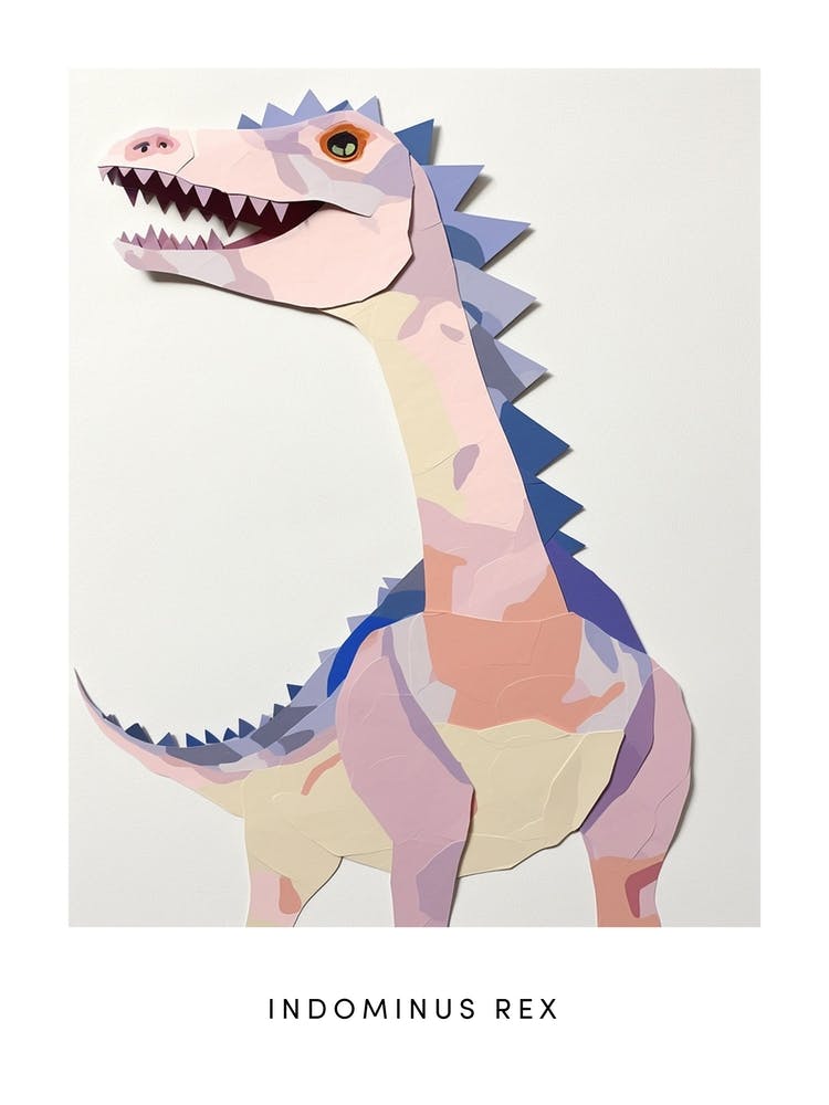 Kinderzimmer Dinosaurier Kunst Indominus Rex 2 Poster