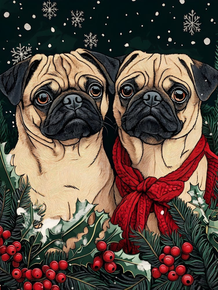 Christmas Pugs 11