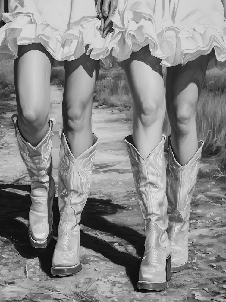 Two Women In Cowboy Boots