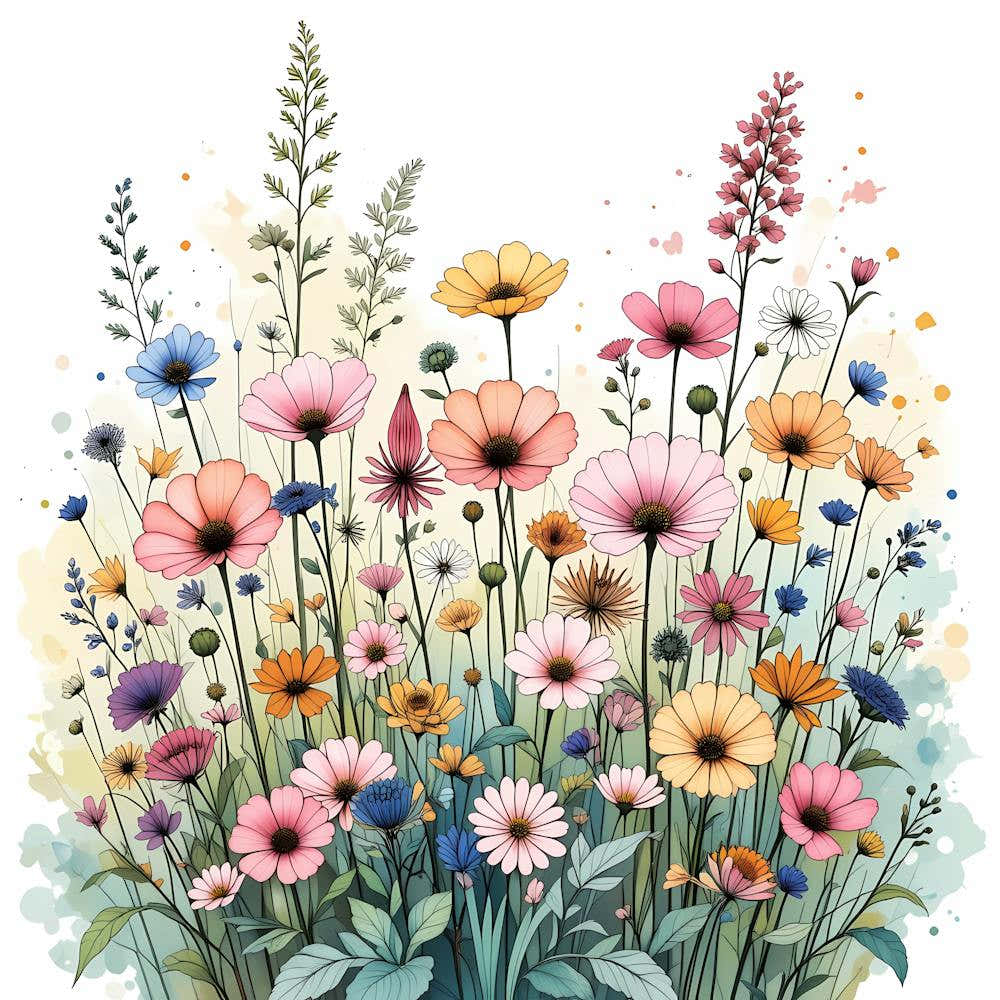 Watercolor Flowers 5