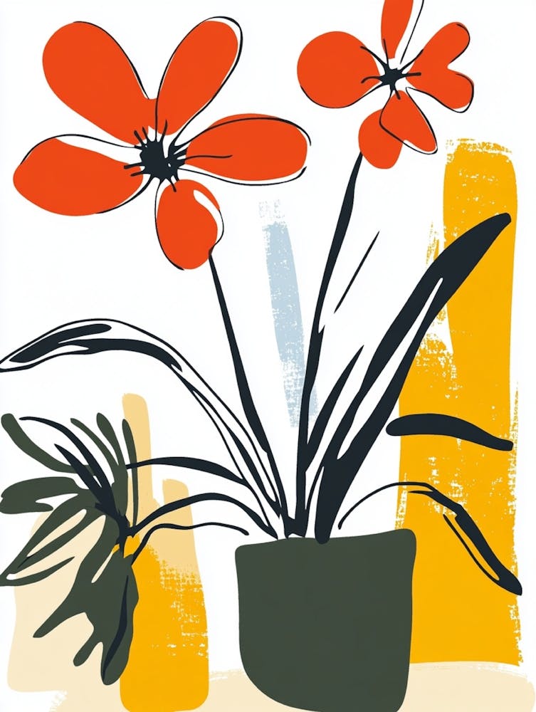 Flowers In A Pot