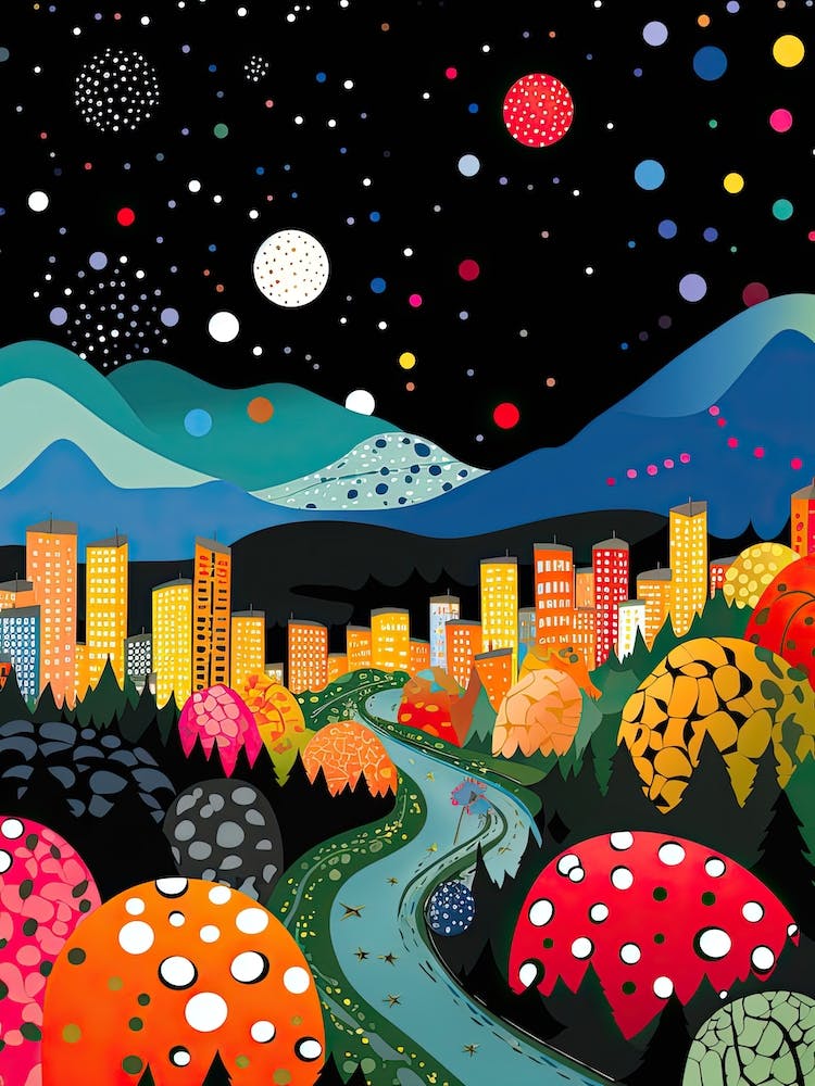 Zurich, Illustration In The Style Of Pop Art 3