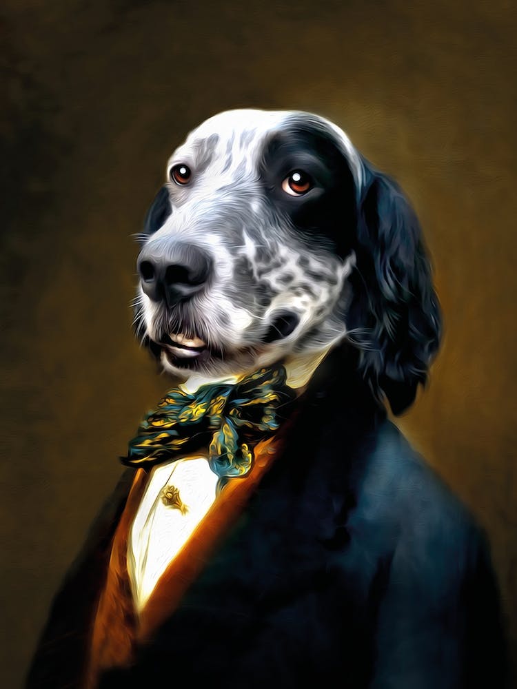 English Setter Wilhelm Dog Pet Portraits