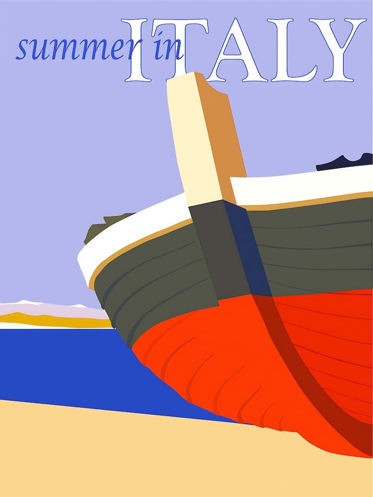 Italy Travel Poster, Karen Arnold