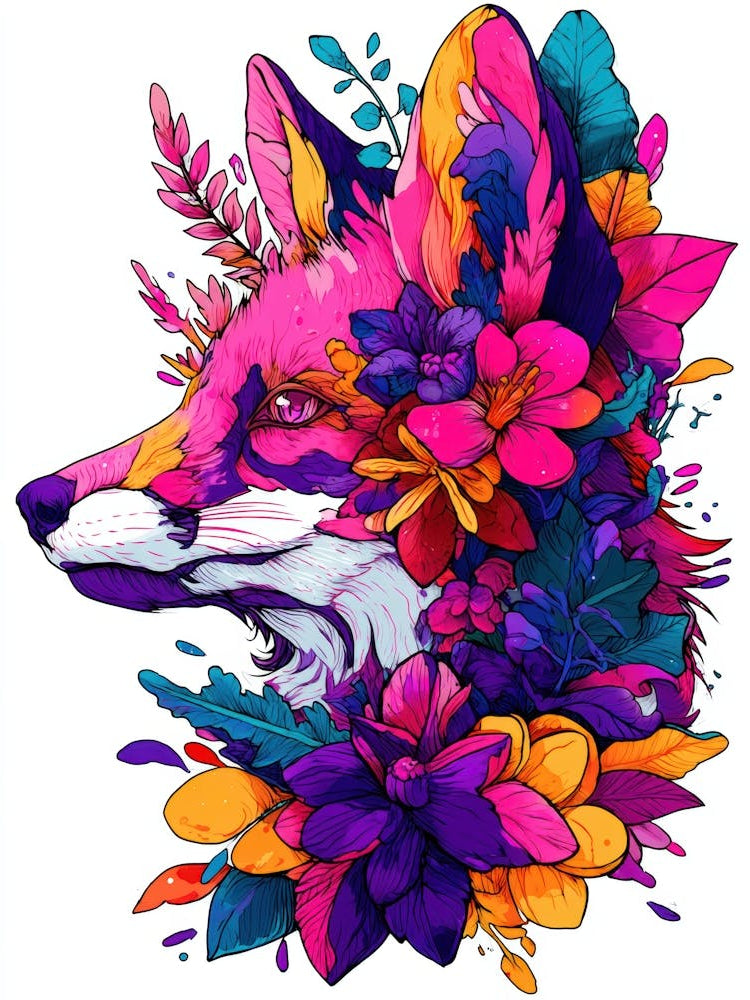 Colorful Fox 1