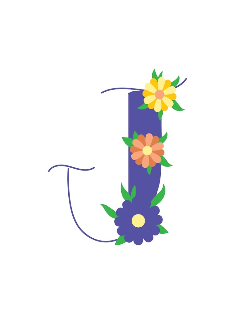 Salon Lettres florales violettes 10