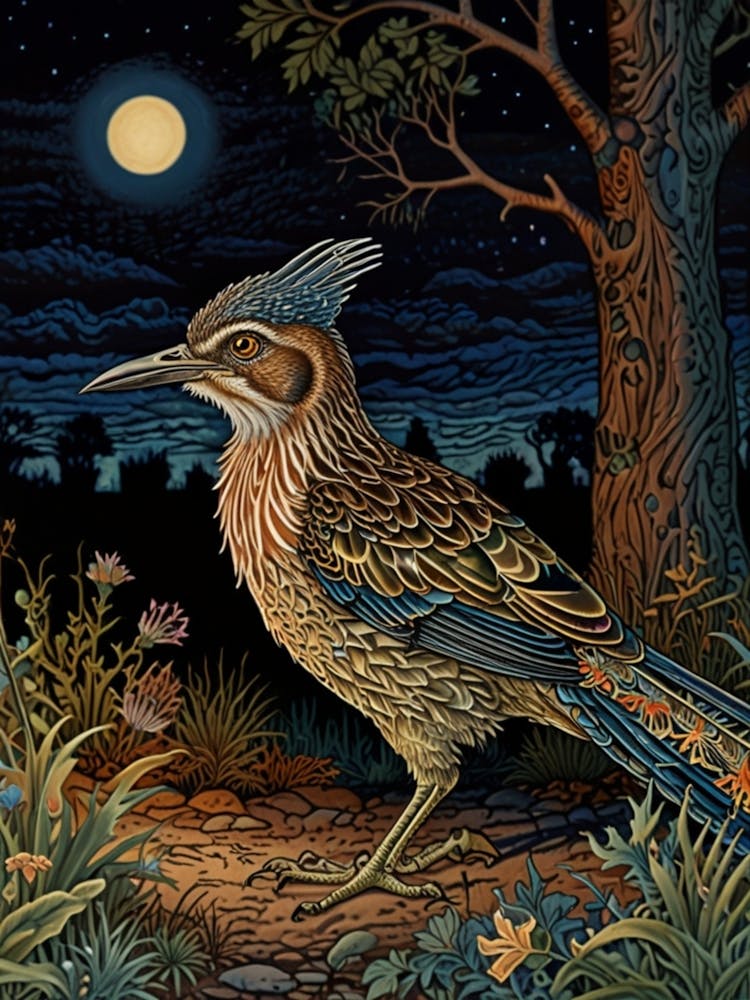 William Morris Roadrunner At Night