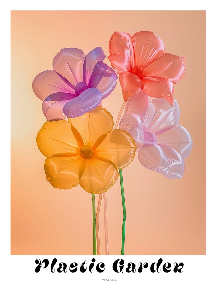 Dreamy Inflatable Flowers Poster Impatiens 1