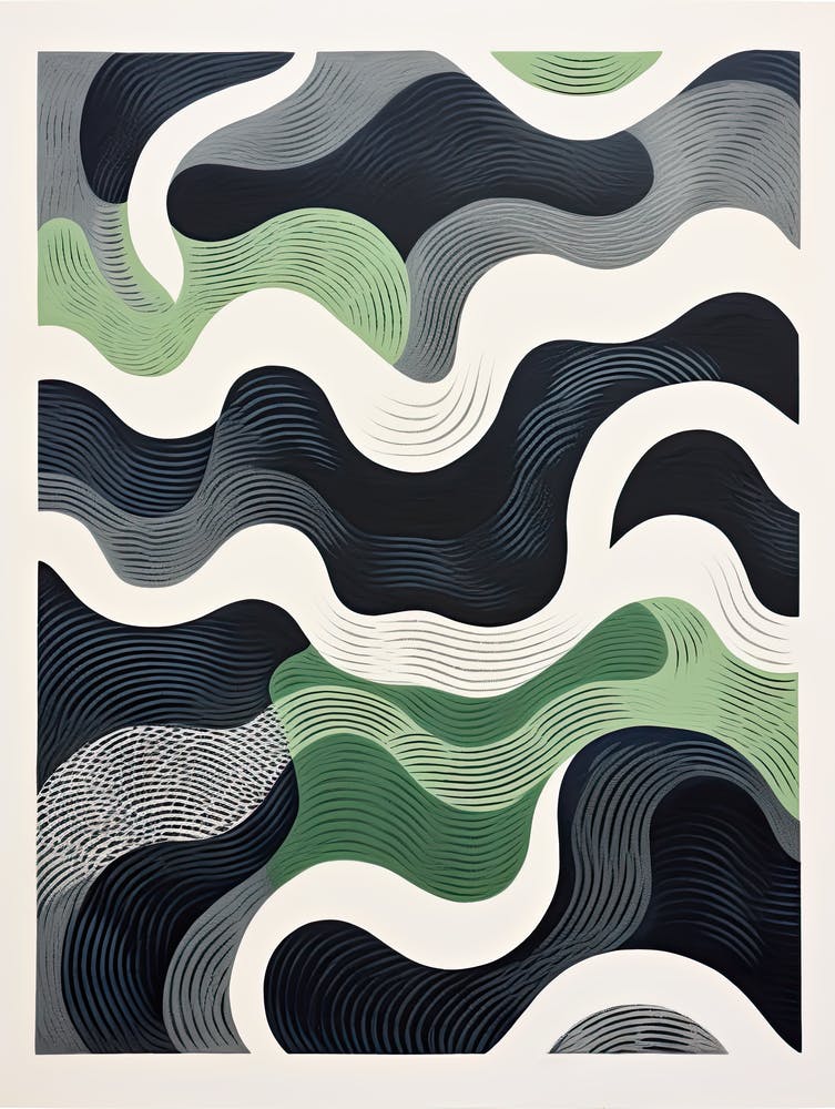 Abstract Atmosphere; Vintage Risograph Aura