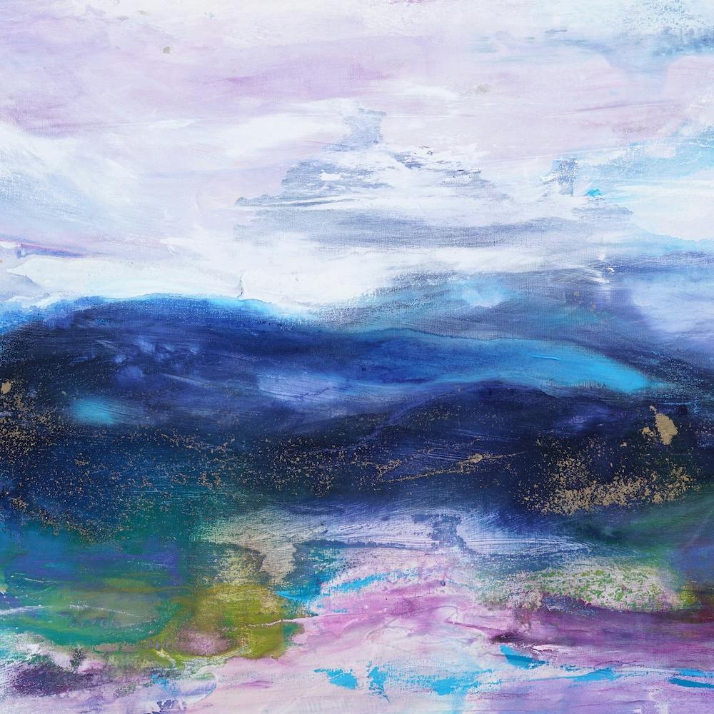 Blue Mountains Abstract Painting Square