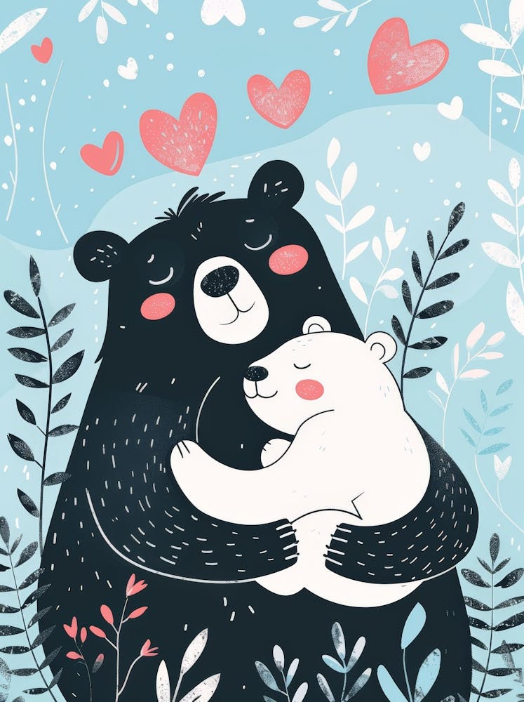 Black Bear And Cub 1