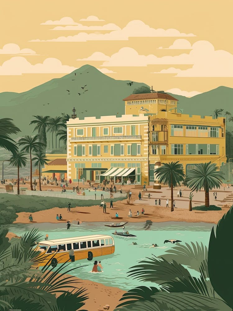 Lagos Nigeria Travel Illustration 4