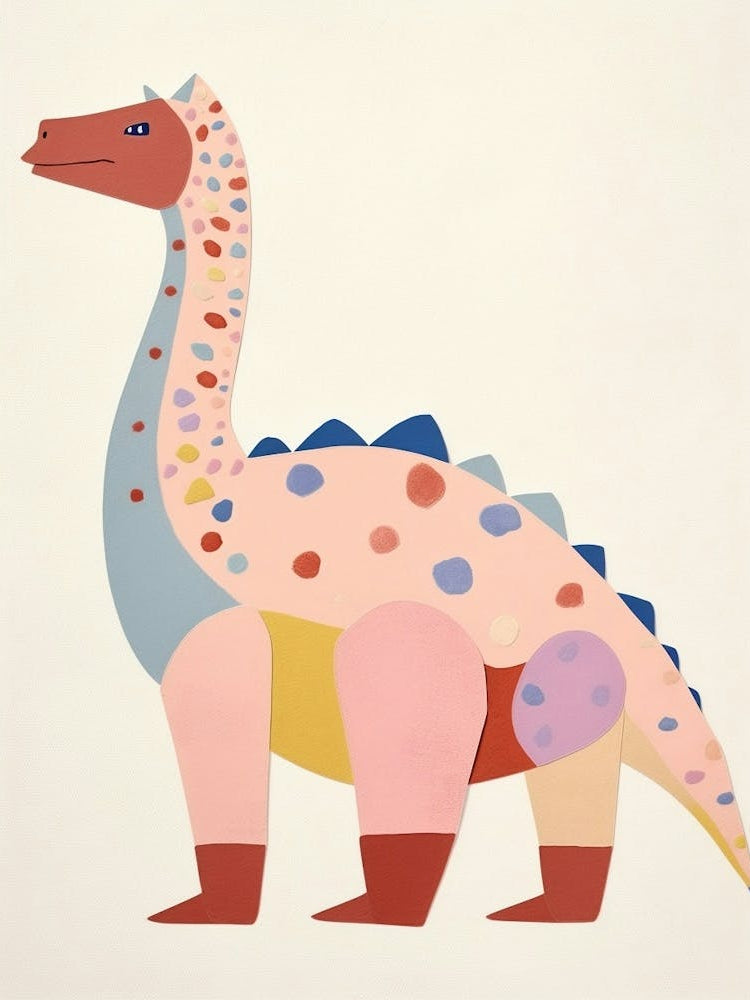 Nursery Dinosaur Art Edmontosaurus 1